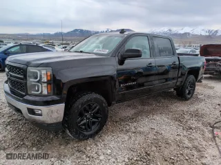 2015 Chevrolet Silverado 1500 LT with VIN 3GCUKREC8FG296411, listed as a Copart auction lot 50568985 with 138,809 mi miles and Salvage Title. Bid and sale history available at carsss.com. Image 1.