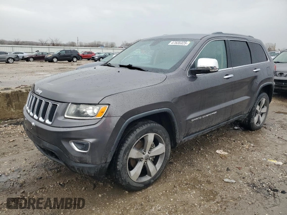 2015 Jeep Grand Cherokee Limited with VIN 1C4RJFBG5FC883103, listed as a Copart auction lot 47835325 with 57,254 mi miles and Salvage Title. Bid and sale history available at carsss.com. Image 1.