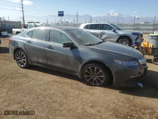 2015 Acura TLX V6 Advance with VIN 19UUB3F75FA008522, listed as a Copart auction lot 45987465 with 168,978 mi miles and Salvage Title. Bid and sale history available at carsss.com. Image 4.