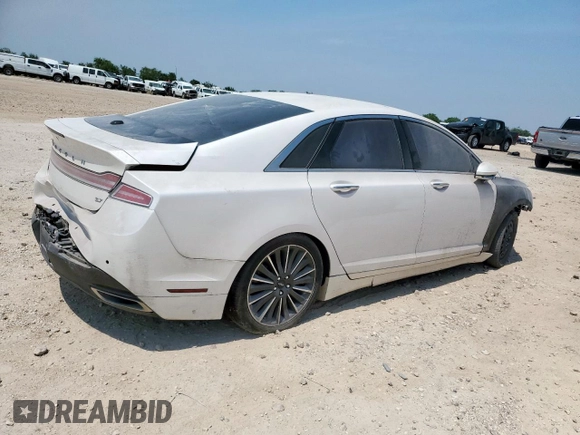 2016 Lincoln MKZ with VIN 3LN6L2GK6GR631698, listed as a Copart auction lot 56938125 with 75,914 mi miles and Clean title. Bid and sale history available at DreamBid. Image 3.