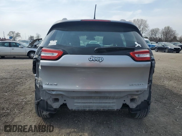 2015 Jeep Cherokee Sport with VIN 1C4PJMAB3FW615621, listed as a Copart auction lot 52330115 with 160,739 mi miles and Salvage title. Bid and sale history available at DreamBid. Image 6.