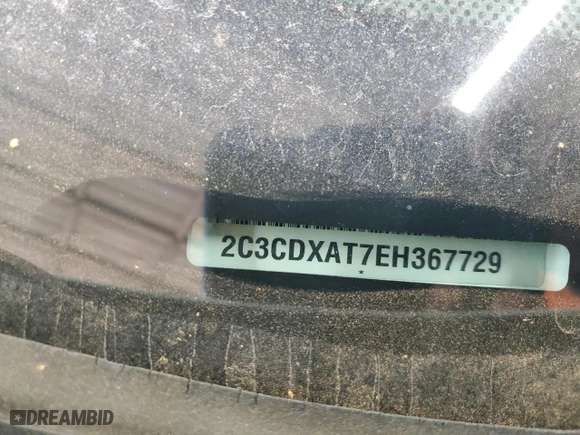2014 Dodge Charger Police with VIN 2C3CDXAT7EH367729, listed as a Copart auction lot 46520625 with 0 mi miles and Salvage Title. Bid and sale history available at carsss.com. Image 12.