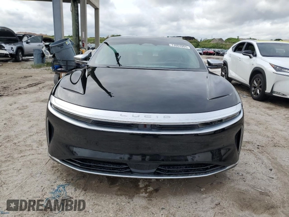 2022 Lucid Air Grand Touring z VIN 50EA1GBA6NA001280, wystawiony jako Copart lot #74004994 z przebiegiem Nie podano mil oraz Szkody całkowita. Historia ofert i sprzedaży dostępna na DreamBid. Obrazek 5.