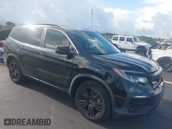 2022 Honda Pilot Special Edition with VIN 5FNYF5H25NB026414, listed as a IAAI auction lot 42590493 with 26,600 mi miles and . Bid and sale history available at DreamBid. Image 1.