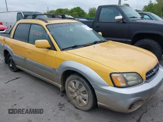 2003 Subaru Baja z VIN 4S4BT61C437102338, wystawiony jako IAAI lot #42341255 z przebiegiem 255 233 mil mil oraz . Historia ofert i sprzedaży dostępna na DreamBid. Obrazek 1.