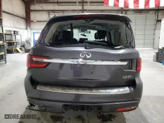2024 Infiniti QX80 LUXE with VIN JN8AZ2AF4R9765203, listed as a Copart auction lot 53792895 with 43,450 mi miles and Non Repairable. Bid and sale history available at carsss.com. Image 6.