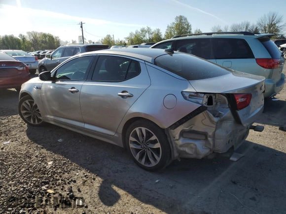 2015 Kia Optima SX Turbo with VIN 5XXGR4A64FG369434, listed as a Copart auction lot 53013555 with 119,398 mi miles and Salvage title. Bid and sale history available at DreamBid. Image 2.