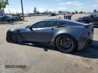2018 Chevrolet Corvette Z06 2LZ with VIN 1G1YS2D61J5602328, listed as a Copart auction lot 57045475 with 71,441 mi miles and Salvage title. Bid and sale history available at DreamBid. Image 2.