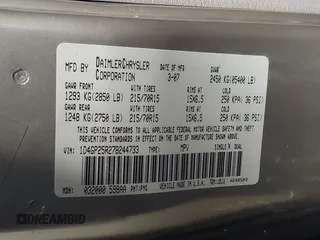 2007 Dodge Caravan SE with VIN 1D4GP25R27B244733, listed as a IAAI auction lot 41898880 with 209,721 mi miles and . Bid and sale history available at carsss.com. Image 9.