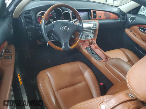 2003 Lexus SC 430 with VIN JTHFN48Y530038467, listed as a Copart auction lot 54416015 with 167,053 mi miles and Salvage Title. Bid and sale history available at DreamBid. Image 8.
