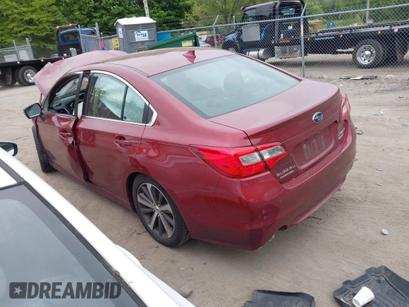 2017 Subaru Legacy Limited with VIN 4S3BNAN60H3062165, listed as a IAAI auction lot 42298776 with 92,979 mi miles and . Bid and sale history available at DreamBid. Image 3.