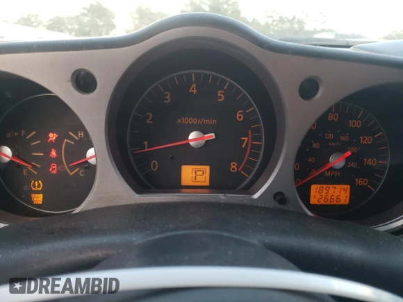 2006 Nissan 350Z Touring with VIN JN1AZ34E96M354704, listed as a Copart auction lot 47194005 with 189,714 mi miles and Salvage Title. Bid and sale history available at carsss.com. Image 9.