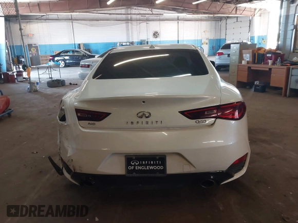 2018 Infiniti Q60 Pure with VIN JN1CV7EL1JM250032, listed as a IAAI auction lot 42548697 with 62,206 mi miles and . Bid and sale history available at DreamBid. Image 16.