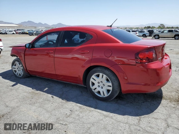 2014 Dodge Avenger SE with VIN 1C3CDZAG3EN234150, listed as a Copart auction lot 62183455 with 71,071 mi miles and Salvage title. Bid and sale history available at DreamBid. Image 2.