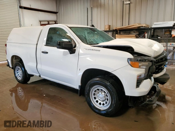 2023 Chevrolet Silverado 1500 Work Truck with VIN 3GCNAAEK6PG365226, listed as a Copart auction lot 50521225 with 134,959 mi miles and Clean Title. Bid and sale history available at DreamBid. Image 4.