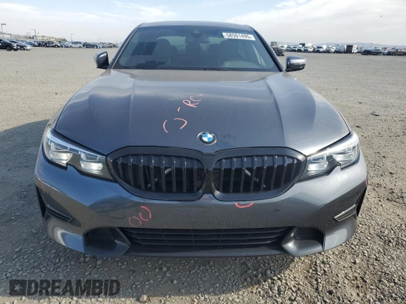 2020 BMW 3 Series 330i with VIN 3MW5R1J0XL8B36966, listed as a Copart auction lot 58501495 with 27,813 mi miles and Salvage title. Bid and sale history available at DreamBid. Image 5.