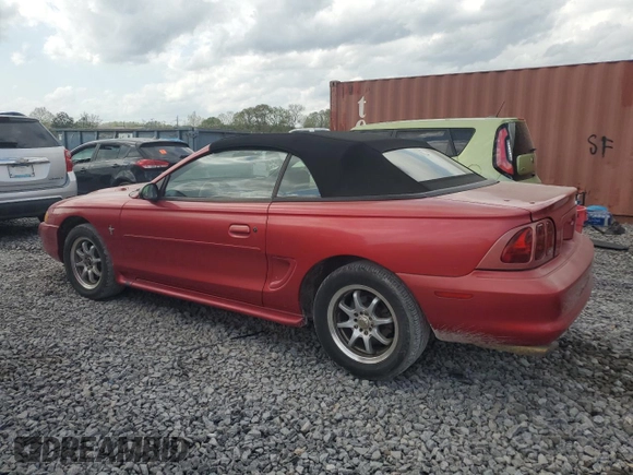 1998 Ford Mustang with VIN 1FAFP4442WF200058, listed as a Copart auction lot 51623085 with 89,013 mi miles and Salvage Title. Bid and sale history available at carsss.com. Image 2.