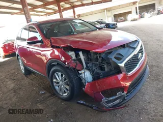 2018 Kia Sorento LX with VIN 5XYPG4A32JG340689, listed as a IAAI auction lot 41717750 with 72,212 mi miles. Bid and sale history available at carsss.com. Image 1.
