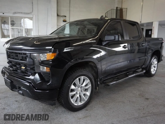 2023 Chevrolet Silverado 1500 Custom with VIN 3GCPDBEK4PG147047, listed as a Copart auction lot 49730355 with 73,611 mi miles and Salvage Title. Bid and sale history available at DreamBid. Image 2.