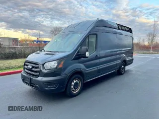 2020 Ford Transit Cargo with VIN 1FTBR3X86LKA18216, listed as a Copart auction lot 43860885 with 70,165 mi miles and Salvage Title. Bid and sale history available at carsss.com. Image 2.