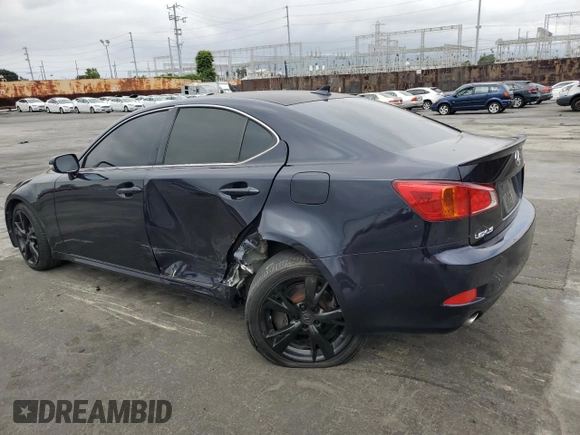 2010 Lexus IS 250 z VIN JTHBF5C21A2095819, wystawiony jako Copart lot #56145095 z przebiegiem 123 172 mil mil oraz Szkoda całkowita • Salvage title. Historia ofert i sprzedaży dostępna na DreamBid. Obrazek 2.