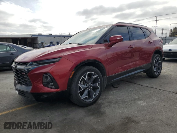 2020 Chevrolet Blazer RS with VIN 3GNKBERS6LS586163, listed as a Copart auction lot 56424945 with 68,820 mi miles and Salvage title. Bid and sale history available at DreamBid. Image 1.
