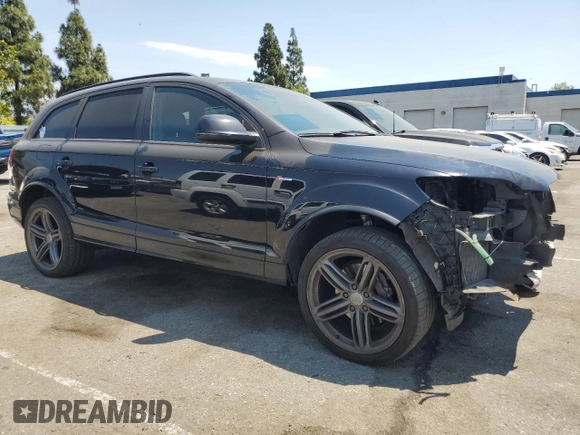 2015 Audi Q7 S line Prestige with VIN WA1DGAFEXFD014442, listed as a Copart auction lot 63507575 with 109,969 mi miles and Salvage title. Bid and sale history available at DreamBid. Image 4.