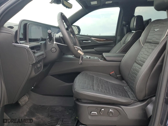 2023 Cadillac Escalade Premium Luxury Platinum with VIN 1GYS4DKL2PR267989, listed as a Copart auction lot 69024614 with 13,229 mi miles and Salvage Title. Bid and sale history available at carsss.com. Image 7.
