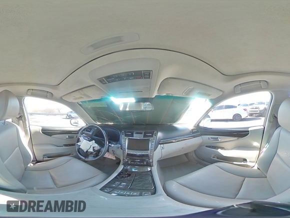 2008 Lexus LS 460 L with VIN JTHGL46F585029290, listed as a Copart auction lot 48485505 with Not provided miles and Salvage title. Bid and sale history available at DreamBid. Image 13.