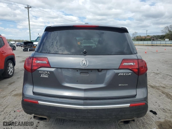 2012 Acura MDX Tech Pkg with VIN 2HNYD2H31CH501247, listed as a Copart auction lot 52243135 with 130,501 mi miles and Salvage Title. Bid and sale history available at carsss.com. Image 6.