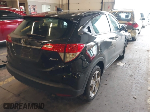 2022 Honda HR-V LX with VIN 3CZRU6H3XNM749450, listed as a IAAI auction lot 41610206 with 37,910 mi miles. Bid and sale history available at carsss.com. Image 4.