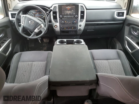 2021 Nissan Titan SV with VIN 1N6AA1EE3MN529038, listed as a Copart auction lot 45019855 with 66,400 mi miles and Salvage title. Bid and sale history available at DreamBid. Image 8.