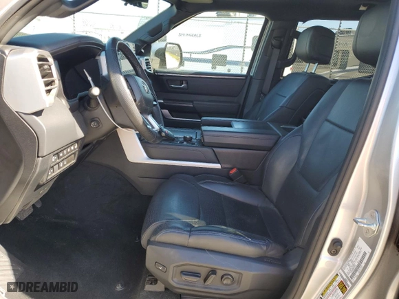 2024 Toyota Tundra 4WD Platinum with VIN 5TFNA5DB5RX152811, listed as a Copart auction lot 46253425 with 22,776 mi miles and Salvage Title. Bid and sale history available at carsss.com. Image 7.