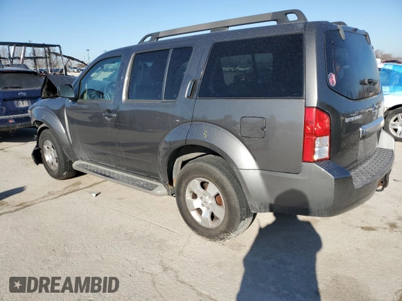 2008 Nissan Pathfinder S z VIN 5N1AR18B88C616878, wystawiony jako Copart lot #48497825 z przebiegiem 219 611 mil mil oraz Szkoda całkowita • Salvage title. Historia ofert i sprzedaży dostępna na DreamBid. Obrazek 2.