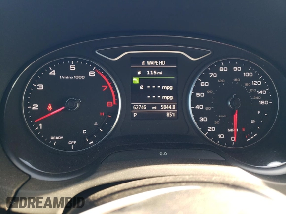 2019 Audi A3 Sedan Premium Plus with VIN WAUJEGFF6K1017891, listed as a Copart auction lot 60752513 with 62,746 mi miles. Bid and sale history available at carsss.com. Image 9.