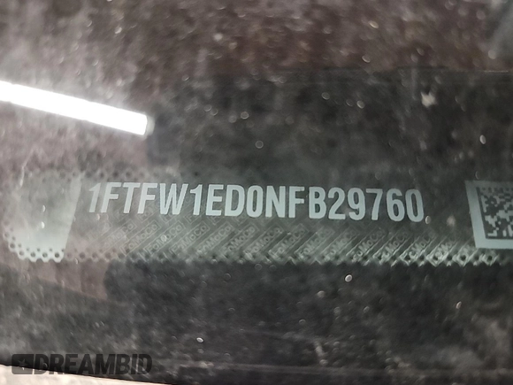 2022 Ford F-150 XL с VIN 1FTFW1ED0NFB29760, выставлен на аукционе IAAI как лот 42782597 с пробегом 29 383 миль миль и . История ставок и продаж доступна на DreamBid. Изображение 10.