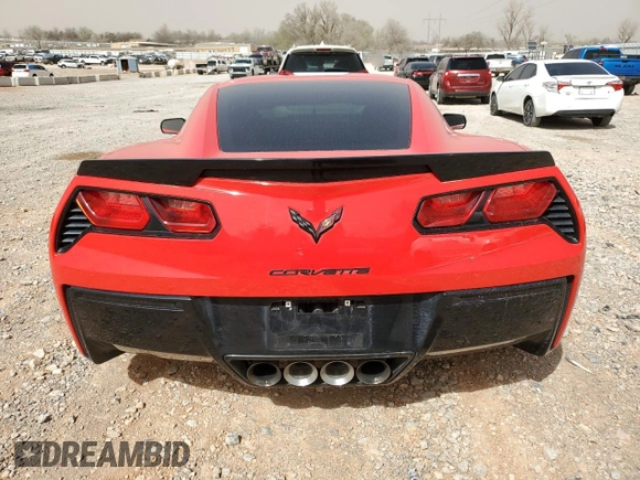 2015 Chevrolet Corvette 1LT with VIN 1G1YA2D74F5117037, listed as a Copart auction lot 49231505 with 50,488 mi miles and Salvage title. Bid and sale history available at DreamBid. Image 6.