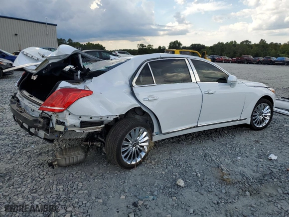 2017 Genesis G90 3.3T Premium with VIN KMHG34JA1HU028331, listed as a Copart auction lot 69509434 with 0 mi miles and Salvage Title. Bid and sale history available at carsss.com. Image 3.