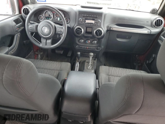 2012 Jeep Wrangler Unlimited Sport with VIN 1C4BJWDG5CL158739, listed as a Copart auction lot 51334975 with 31,818 mi miles and Salvage Title. Bid and sale history available at carsss.com. Image 8.