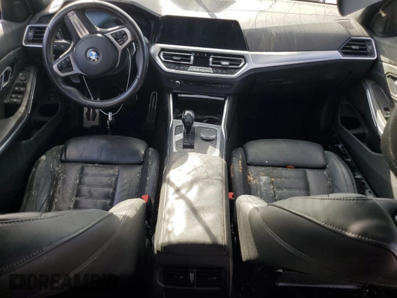 2020 BMW 3 Series M340i with VIN 3MW5U7J03L8B32193, listed as a Copart auction lot 75435564 with 0 mi miles and Non Repairable. Bid and sale history available at carsss.com. Image 8.