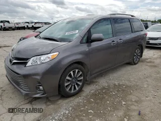 2019 Toyota Sienna XLE z VIN 5TDDZ3DC6KS222958, wystawiony jako Copart lot #55088095 z przebiegiem 42 648 mil mil oraz Szkoda całkowita • Salvage title. Historia ofert i sprzedaży dostępna na DreamBid. Obrazek 1.