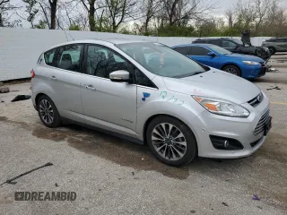 2018 Ford C-Max Titanium with VIN 1FADP5DU2JL101778, listed as a Copart auction lot 52455305 with 136,522 mi miles and Salvage Title. Bid and sale history available at DreamBid. Image 4.