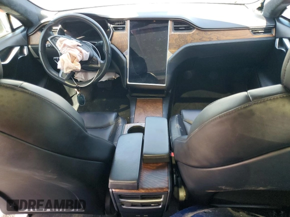 2020 Tesla Model S Long Range with VIN 5YJSA1E27LF361351, listed as a Copart auction lot 56239615 with 91,380 mi miles and Salvage title. Bid and sale history available at DreamBid. Image 8.