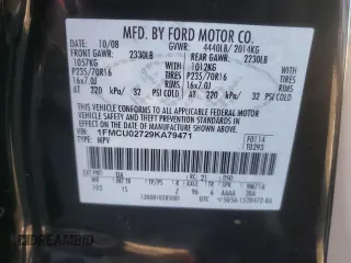 2009 Ford Escape XLS с VIN 1FMCU02729KA79471, выставлен на аукционе Copart как лот 46377415 с пробегом 138 016 миль миль и Списание • Salvage title. История ставок и продаж доступна на DreamBid. Изображение 13.