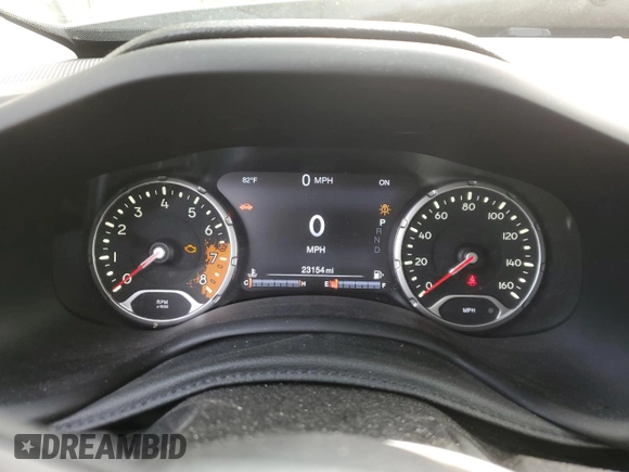 2017 Jeep Renegade Altitude with VIN ZACCJBBB7HPF03437, listed as a Copart auction lot 59815415 with 23,154 mi miles and Salvage title. Bid and sale history available at DreamBid. Image 9.