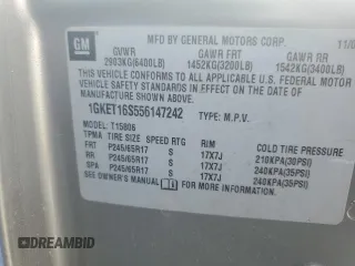 2005 GMC Envoy SLT with VIN 1GKET16S556147242, listed as a Copart auction lot 61141344 with Not Provided miles and Non Repairable. Bid and sale history available at DreamBid. Image 13.