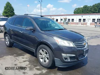 2015 Chevrolet Traverse LT with VIN 1GNKVHKD1FJ352801, listed as a IAAI auction lot 42603454 with 110,991 mi miles and . Bid and sale history available at DreamBid. Image 1.