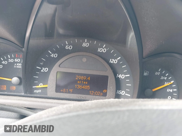 2002 Mercedes-Benz C 230/260/280/320 with VIN WDBRN47JX2A208428, listed as a IAAI auction lot 40392860 with 136,485 mi miles and . Bid and sale history available at DreamBid. Image 7.