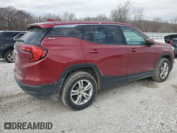 2018 GMC Terrain SLE with VIN 3GKALTEV0JL360685, listed as a Copart auction lot 46812315 with 98,449 mi miles and Salvage Title. Bid and sale history available at carsss.com. Image 3.