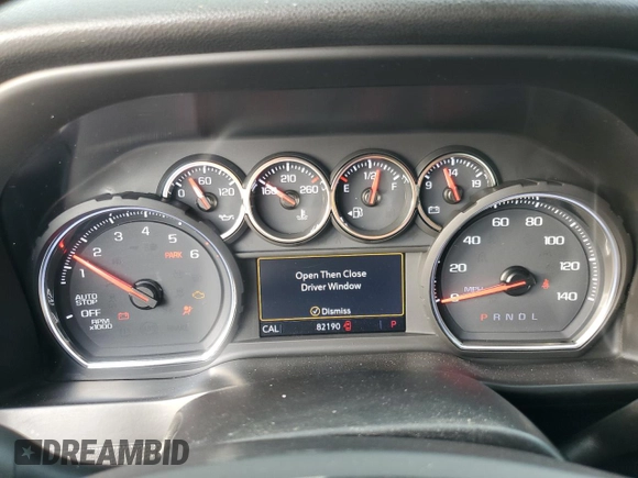 2019 Chevrolet Silverado 1500 RST with VIN 1GCRWDEK0KZ258069, listed as a Copart auction lot 80320134 with 82,190 mi miles and Salvage Title. Bid and sale history available at carsss.com. Image 9.